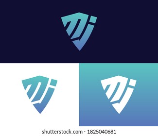 Diseño del logotipo de la letra M J. símbolo monocromo creativo mínimo. emblema vectorial universal elegante. Logotipo de negocio premium. Símbolo gráfico del alfabeto para identidad corporativa