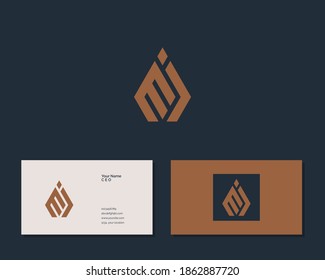 Letter M J logo design. creative minimal monochrome monogram symbol. Universal elegant vector emblem. Premium business logotype. Graphic alphabet symbol for corporate identity