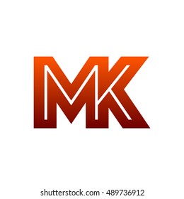 Letter M K Logo