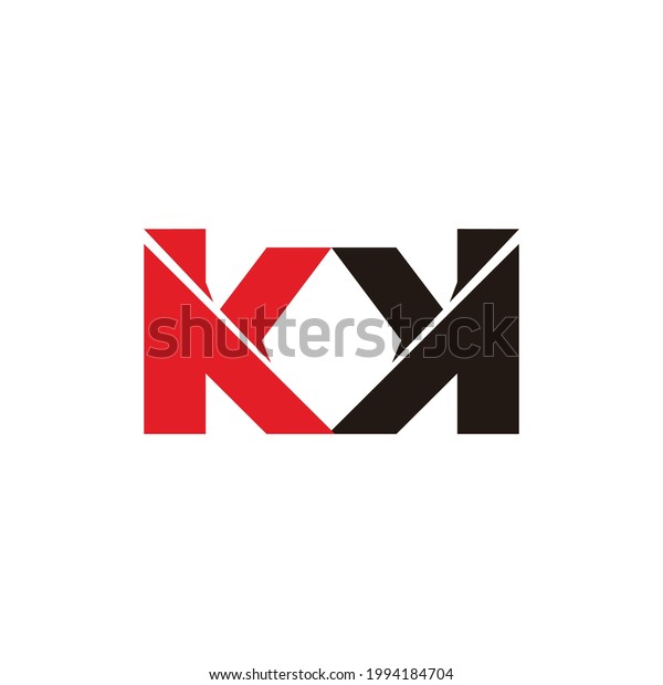 Letter M K Simple Geometric Arrow Stock Vector (Royalty Free ...