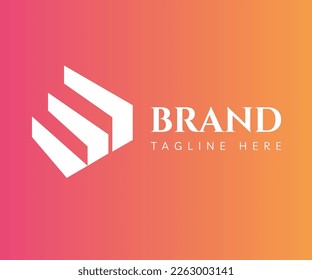 Elementos de plantilla de diseño de iconos de logotipo M o L de letra. Logo de la letra inicial con el icono de la escalera. Usable para marca y logotipos de negocios.
