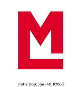 Letter M And L Logo Vector.