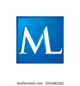 letter M and L vector logo.