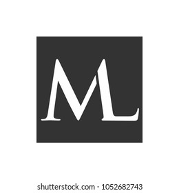 letter M and L vector logo.