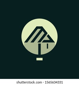 Letter M Lamp Interior Furniture Monogram Modern Logo