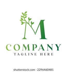 Diseño del logotipo de la letra M.
