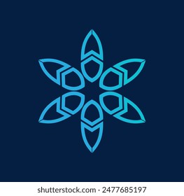 Vector de ilustración de diseño de logotipo de la hoja de la letra M formato eps , conveniente para sus necesidades de diseño, logotipo, ilustración, animación, etc.