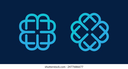 Vector de ilustración de diseño de logotipo de la hoja de la letra M formato eps , conveniente para sus necesidades de diseño, logotipo, ilustración, animación, etc.