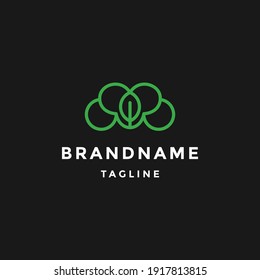 Plantilla de diseño de iconos con logotipo de letra M. Belleza, saludable - vector