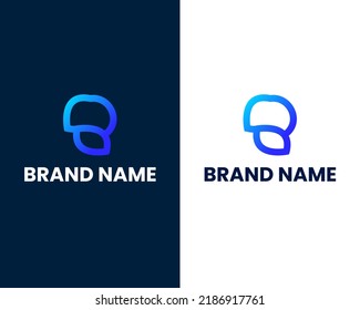 letra m con plantilla de diseño de logotipo moderno para hoja de página