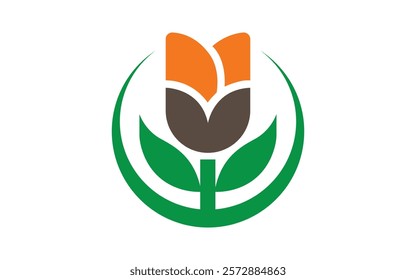 letter m lemon and vegetables concept logo and Green leaf beauty meditation logo vector