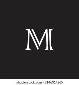 Letter M Line Double Simple Logo Stock Vector (Royalty Free) 2146314265 ...