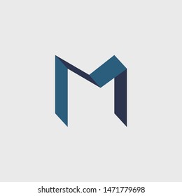 Letter M line logo design. Universal elegant vector sign design. Graphic alphabet symbol for corporate business identity.
Letter M logo isolated.