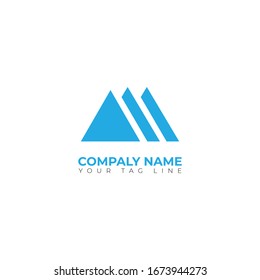Letter M line logo design. Linear creative minimal monochrome monogram symbol. Universal elegant vector sign design. Premium business logotype. Graphic alphabet symbol for corporate business identity