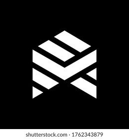 Letter M line logo design. Unique modern creative elegant luxurious artistic Black and white color M initial based letter icon logo. Simple and brilliant letter M logo design