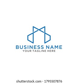 Logo-Design von Letter M. Lineares, kreatives, minimales Monogramm-Symbol. Universelles elegantes Vektordesign. Premium Business-Logo. Grafisches Alphabet-Symbol für Unternehmensidentität