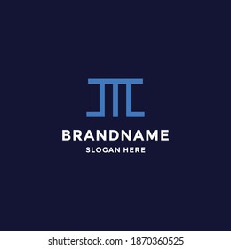 Logo-Design von Letter M. Lineares, kreatives, minimales Monogramm-Symbol. Universelles elegantes Vektordesign.