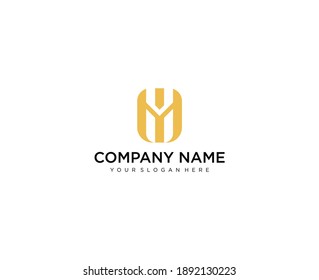 Letter M line logo design. Linear creative minimal monochrome monogram symbol. Universal elegant vector sign design. Premium business logotype. Graphic alphabet symbol for corporate business identity