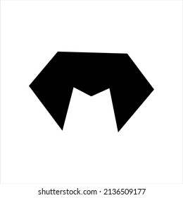 Diseño del logotipo de la línea M de la letra. Mínimo símbolo de monograma creativo monocromo