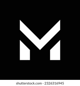 Logo-Design von Letter M. Lineares, kreatives, minimales Monogramm-Symbol. Universelles elegantes Vektordesign. Premium Business-Logo. Grafisches Alphabet-Symbol für Unternehmensidentität