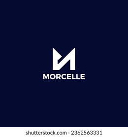 Letter M line logo design. Linear creative minimal monochrome monogram symbol. Universal elegant vector sign design. Premium business logotype. Graphic alphabet symbol for corporate business