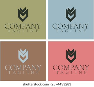 Letter m line logo design. Linear creative minimal symbol. Elegant vector sign design. Premium business logotype. Graphic alphabet logo for corporate business identity.