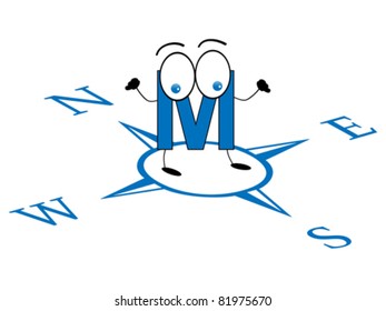 letter M location
