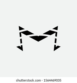 letter M, for a logo