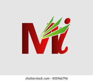 Letter M and i logo
