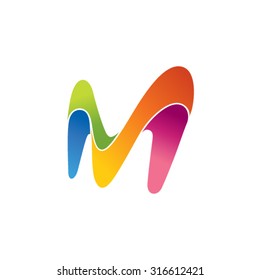 Letter "M" logo brand concept