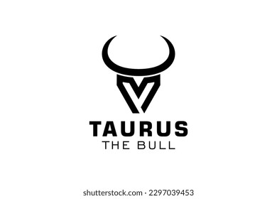 Letter M logo, Bull logo,head bull logo, monogram Logo Design Template