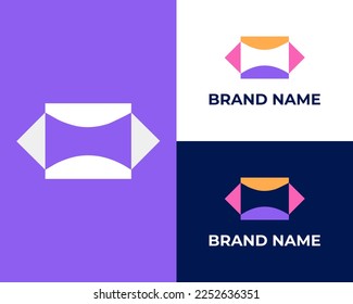 Letter M Logo combination with Chat, creative logo design or icon symbol