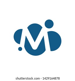 Letter M logo combination of cloud and m
