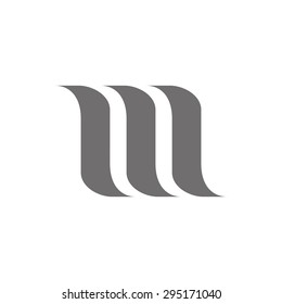 Letter M Logo Concept Icon. Vector