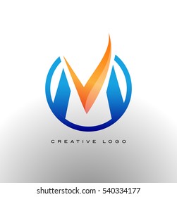 Letter M Logo. Corporate M Logo vector icon.
