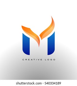 Letter M Logo. Corporate M Logo vector icon.