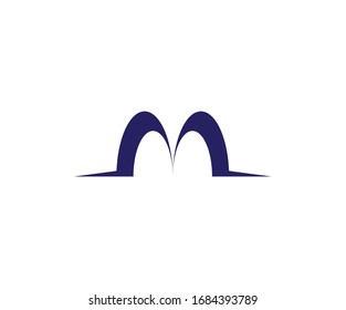 Letter m logo creative  concept