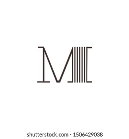 letter M logo creative design. Universal elegant vector icon. Premium business finance logotype