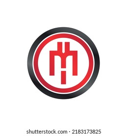 Letter M Logo with Crypto Concept