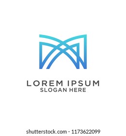 Letter M logo design
