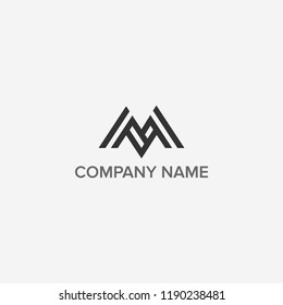 Letter M logo design