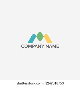Letter M logo design