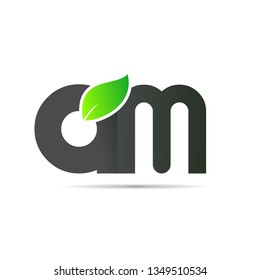 Letter a and m logo design