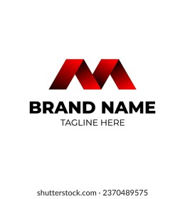 Diseño del logotipo de la letra M. M. Logo de M.