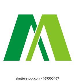 letter m and a logo design