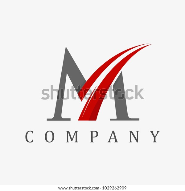 Letter M Logo Design Stock Vector (Royalty Free) 1029262909