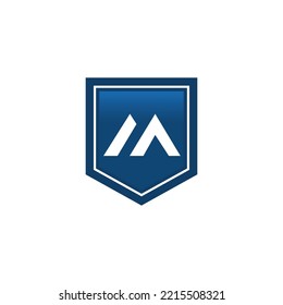 Letter M logo design. Abstract M logo design