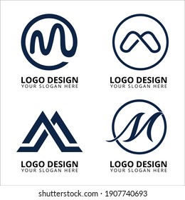 Letter M logo design collection