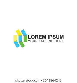 letter m logo design for company identity or industry with creative vector illustration