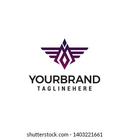 letter m logo design concept template vector
